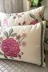 The Carnation Cadenza | Embroidered Cushion Cover