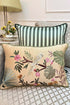 The Savannah Parakeet | Embroidered Cushion Cover