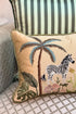The Savannah Zebra | Embroidered Cushion Cover