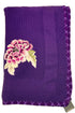 The Blooming Peony | Embroidered Cotton Knit Blanket