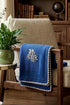 The Zebra Portrait | Embroidered Cotton Knit Blanket