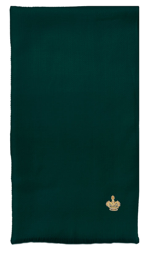The Crown Herringbone Merino Personalized Scarf