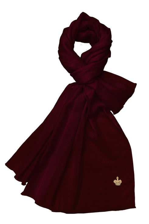 The Crown | Diamond Weave Pure Cashmere Personalized Shawl