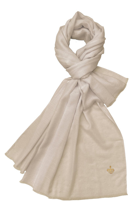 The Crown Diamond Weave Pure Cashmere Shawl