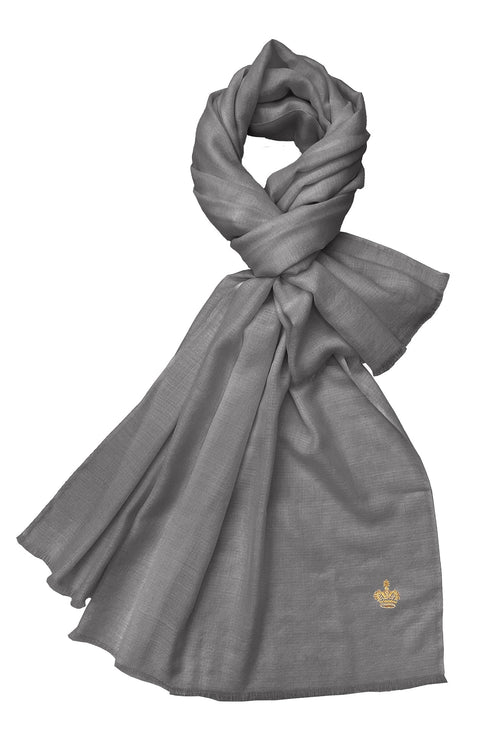 The Crown | Diamond Weave Pure Cashmere Personalized Shawl