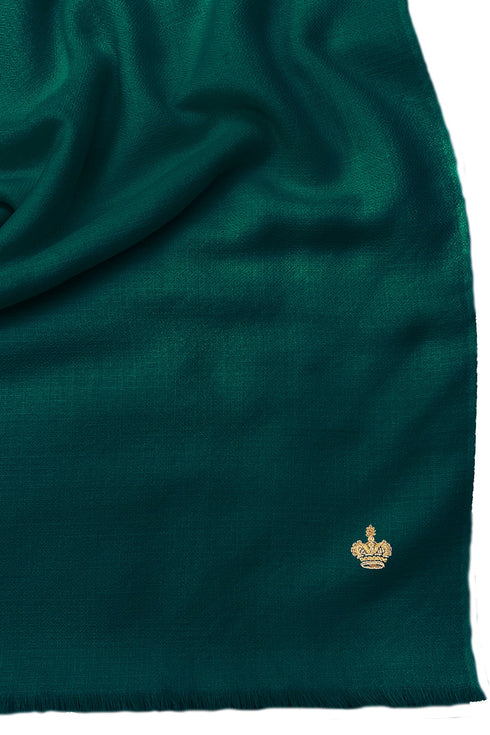The Crown Diamond Weave Pure Cashmere Shawl
