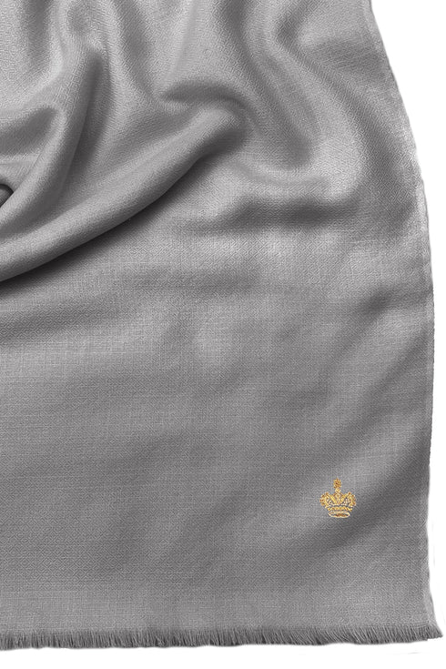 The Crown Diamond Weave Pure Cashmere Shawl