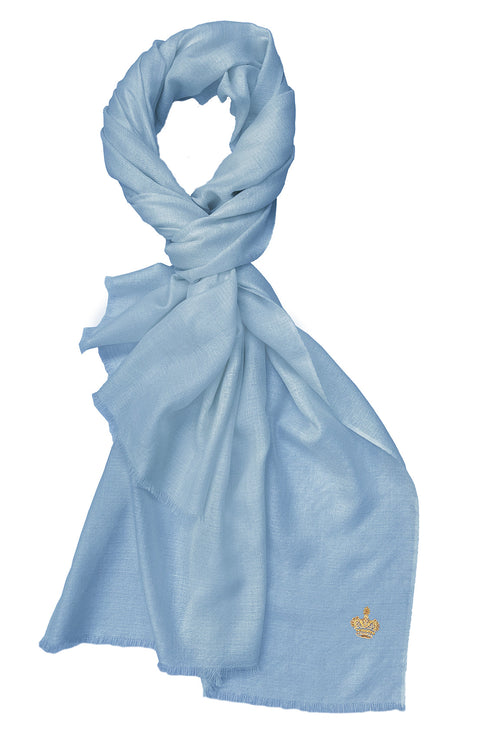 The Crown | Diamond Weave Merino Personalized Stole